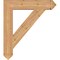 Ekena Millwork Traditional Arts & Crafts Smooth Bracket, Western Red Cedar, 5 1/2"W x 32"D x 36"H BKT06X32X36TRA03SWR - alternate 3